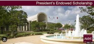 TAMU President's Endowed Scholarship Requirements