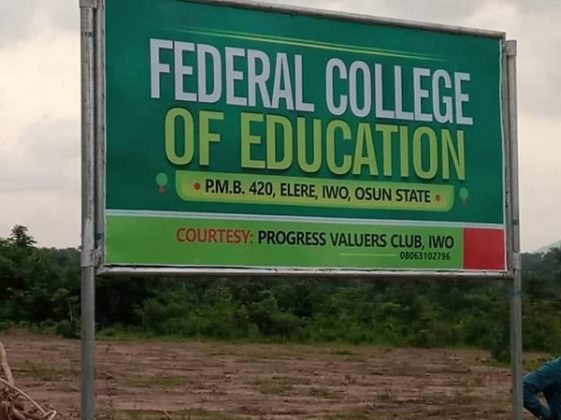 FCE Iwo Admission into NCE Programmes, 2023/2024