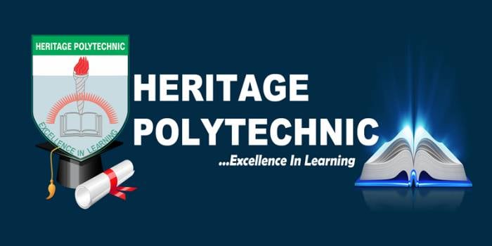 Heritage Polytechnic admission list on JAMB CAPS 2023/2024