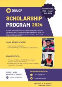 DNUOF Scholarship Program, 2024