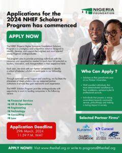 Nigeria Higher Education Foundation (NHEF) Scholars Program, 2024