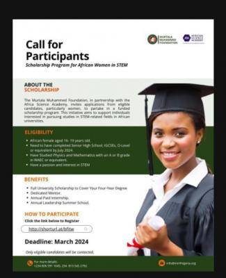 Murtala Muhammed Foundation Scholarship Program Application, 2024