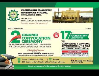 OYSCATECH 2nd Combined Convocation Ceremony